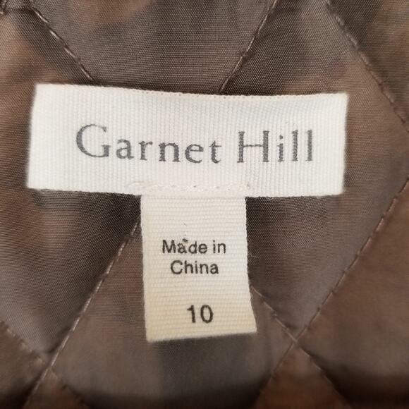Garnet Hill Quilted Tan Jacket - Picture 3 of 9